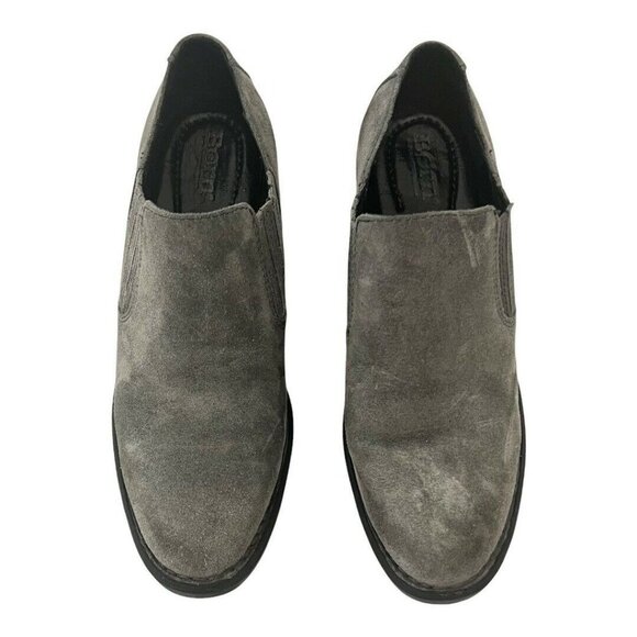 Born Women's Size 6.5 Fredrika Bootie F52542 Gray Suede Ankle Boot - Picture 3 of 9